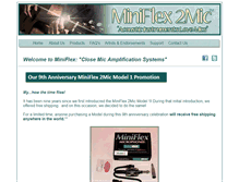 Tablet Screenshot of miniflexmic.com